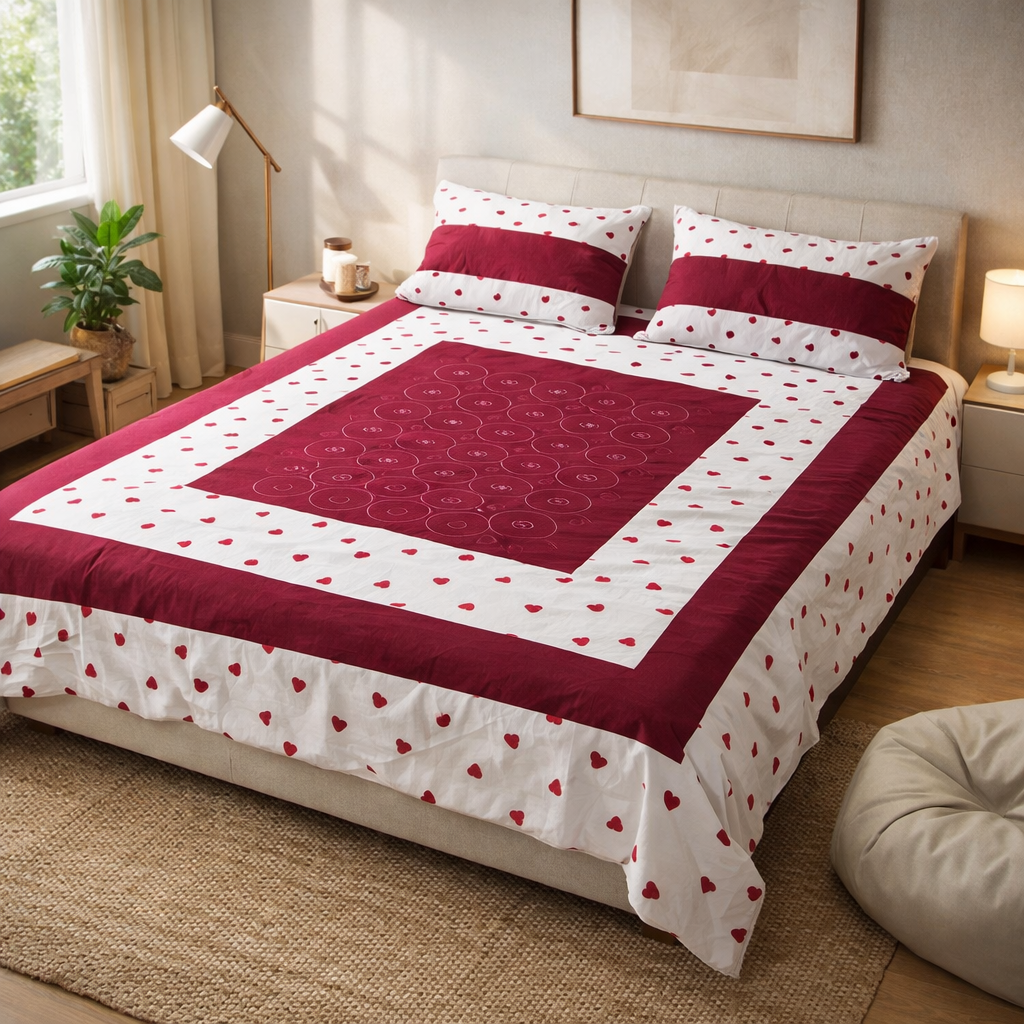 Bedsheets (King Bed) - Pinsstripe