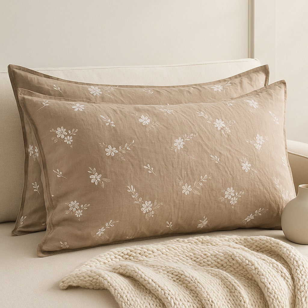 Pillow Covers by Pinsstripe – Pack of 2 – Pure Cotton
