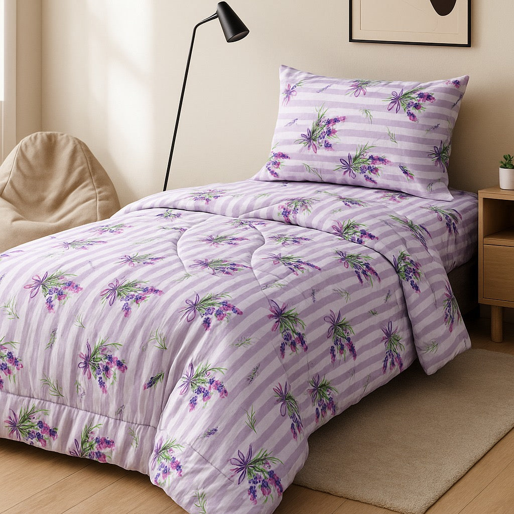 Razai Set by Pinsstripe – for single bed-3 pc cotton