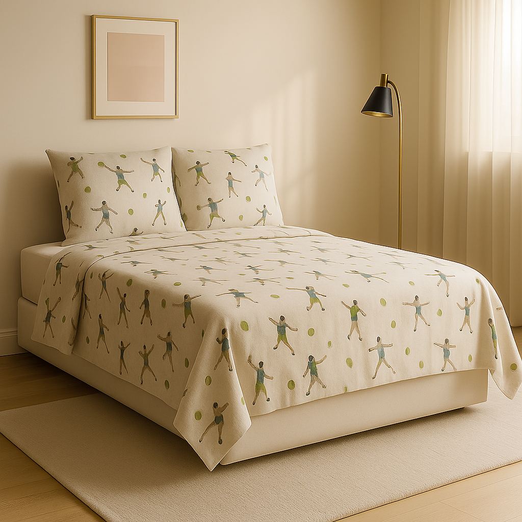 Ultra Premium King bed bedsheet in cotton sattin by Pinsstripe