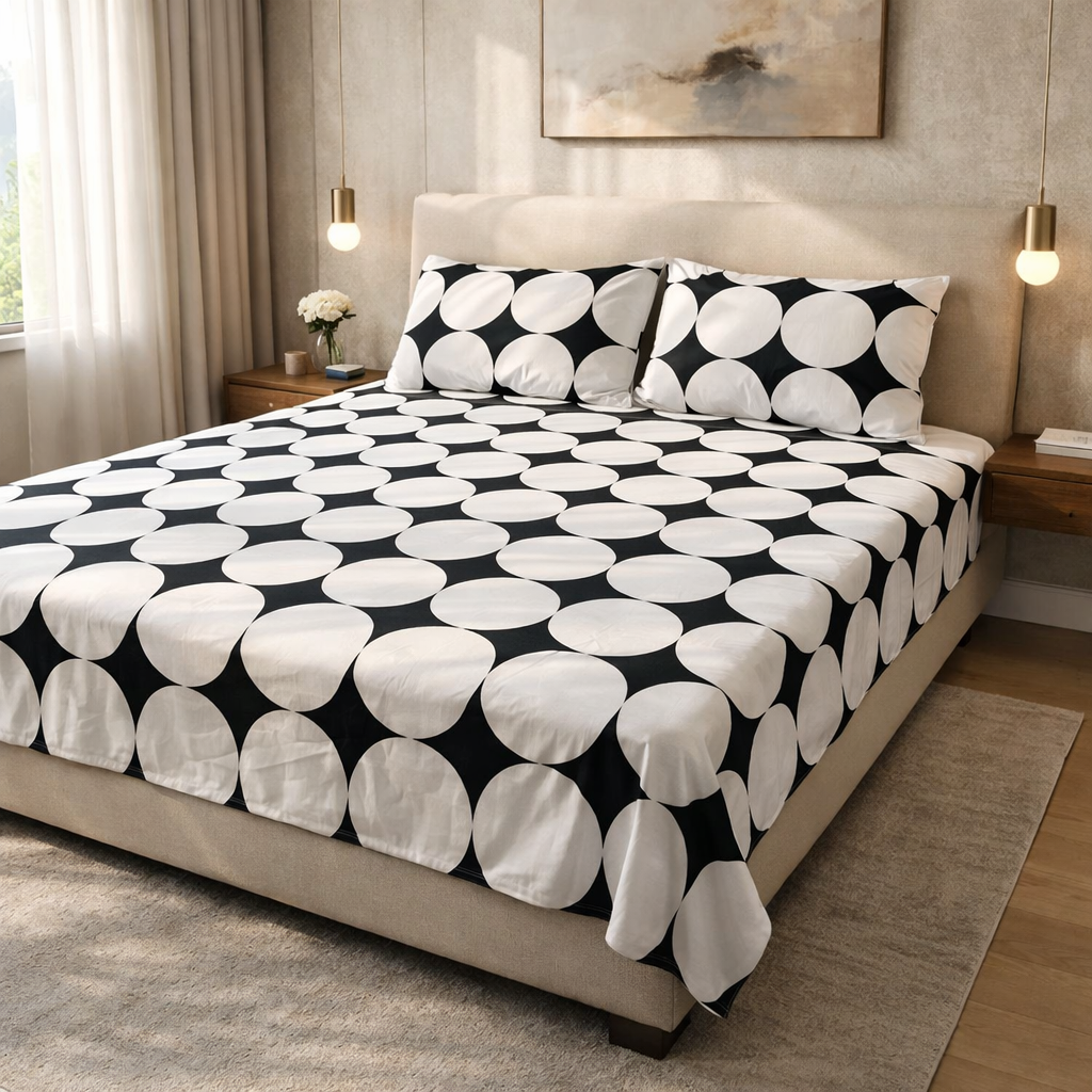 Printed Bedsheet – DoubleBed-100% Cotton by Pinsstripe
