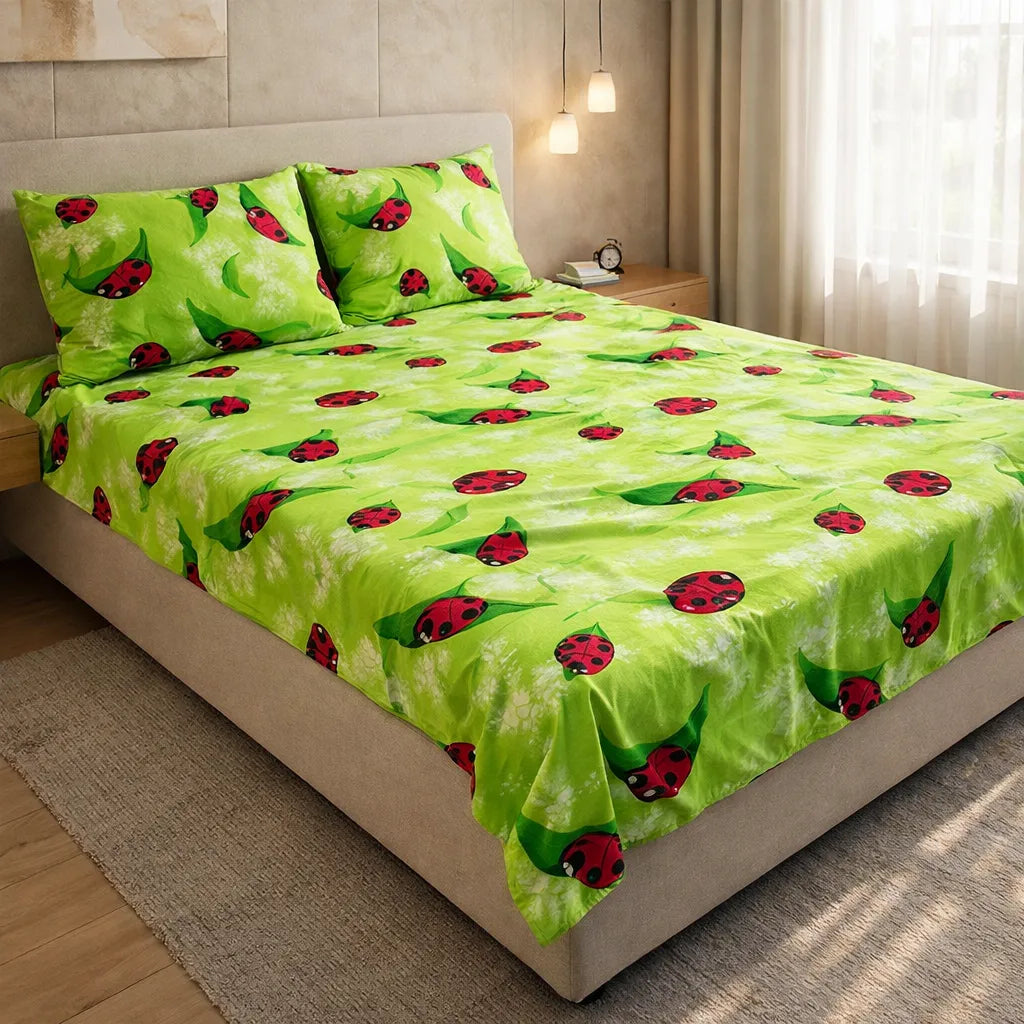 Printed Bedsheet – DoubleBed-100% Cotton by Pinsstripe