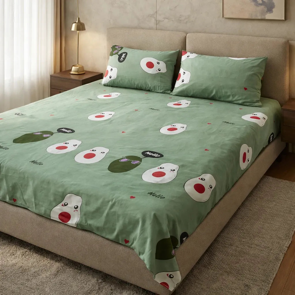 Printed Bedsheet – DoubleBed-100% Cotton by Pinsstripe