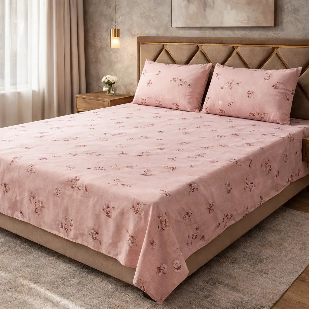 Printed Bedsheet – DoubleBed-100% Cotton by Pinsstripe