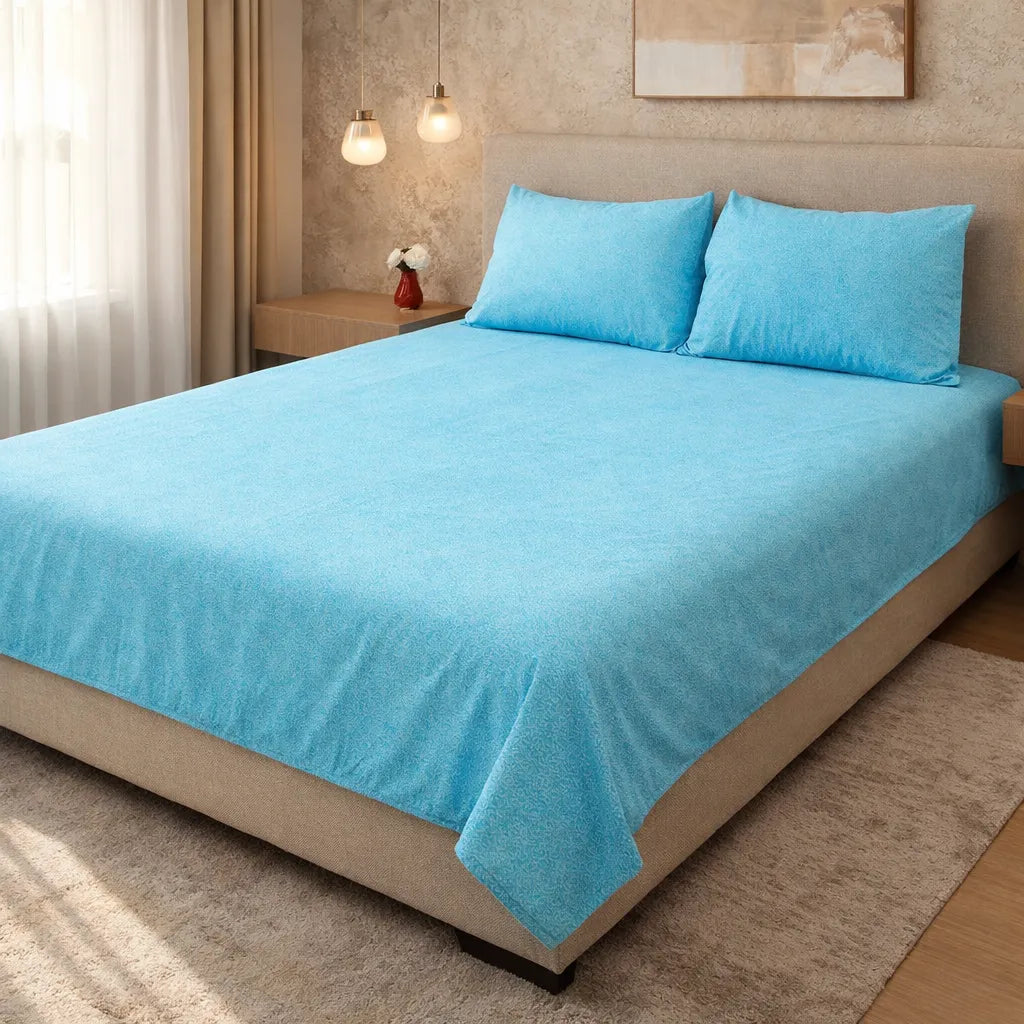 Printed Bedsheet – DoubleBed-100% Cotton by Pinsstripe