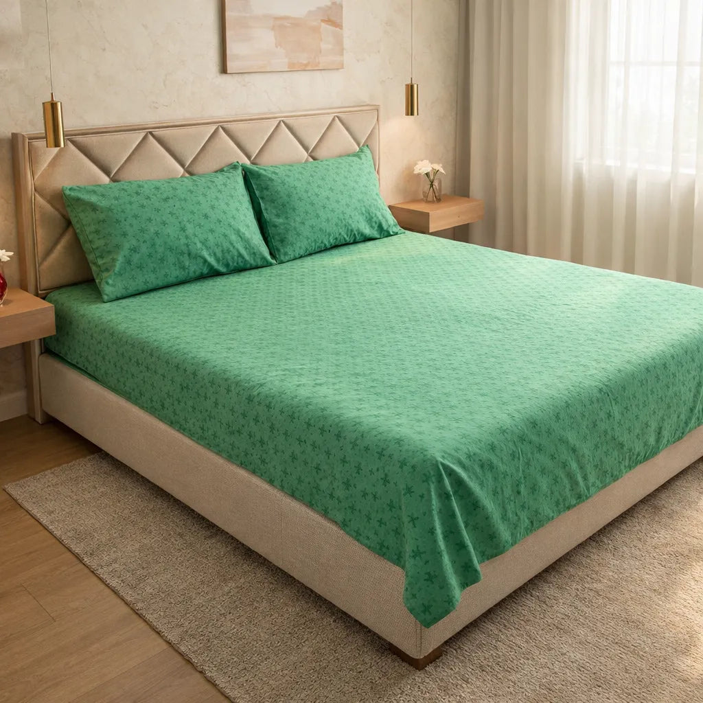 Printed Bedsheet – DoubleBed-100% Cotton by Pinsstripe