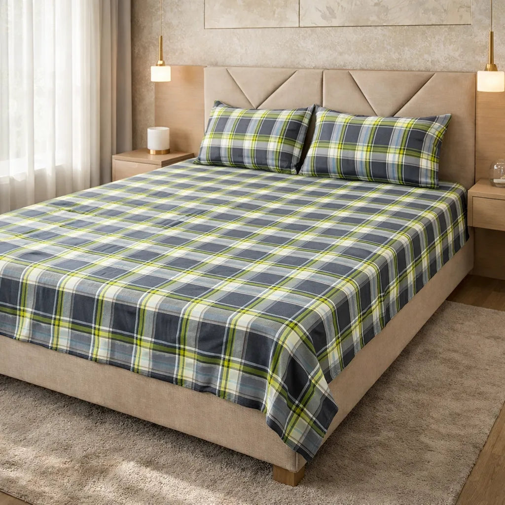 Printed Bedsheet – DoubleBed-100% Cotton by Pinsstripe