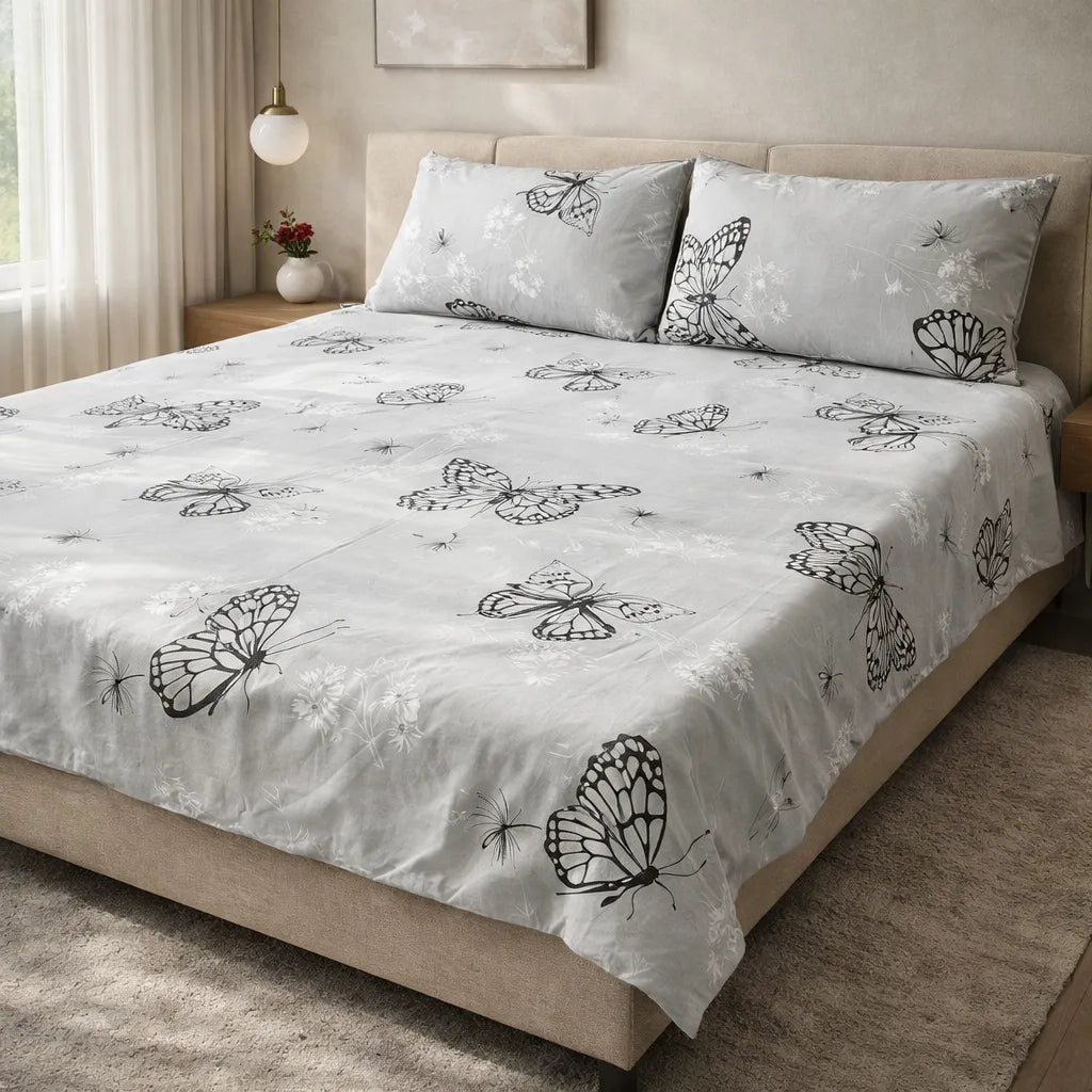 Printed Bedsheet – DoubleBed-100% Cotton by Pinsstripe