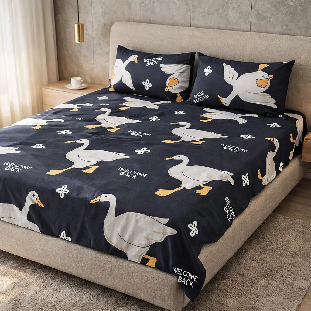 Printed Bedsheet – DoubleBed-100% Cotton by Pinsstripe