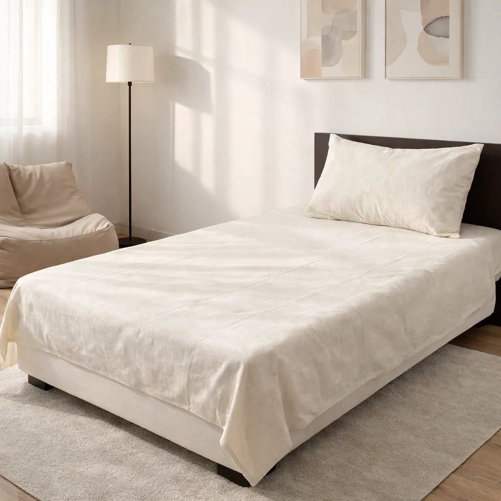 Pinsstripe Printed Bedsheet – Single Bed, 100% Cotton