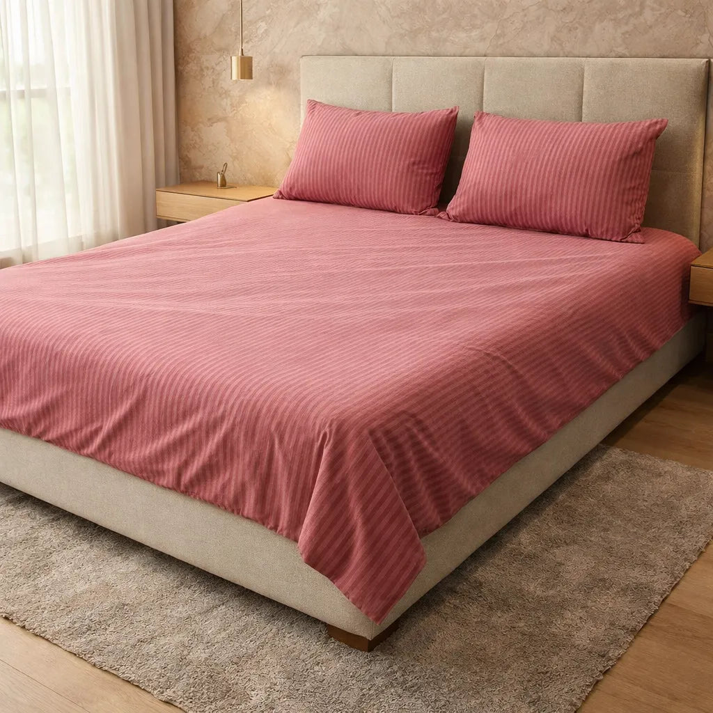 Printed Bedsheet DoubleBed 100% Cotton by Pinsstripe