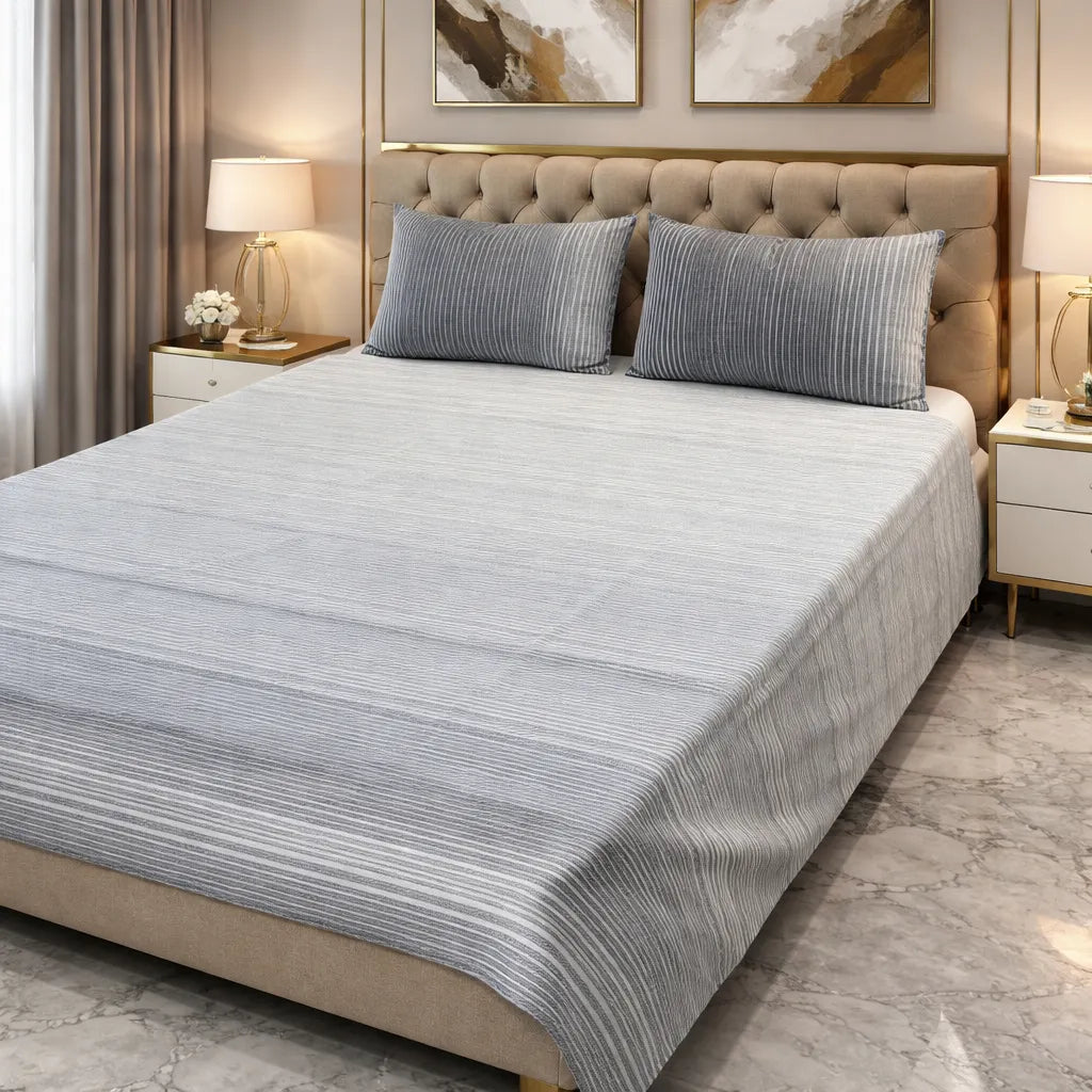 Printed Bedsheet DoubleBed 100% Cotton by Pinsstripe