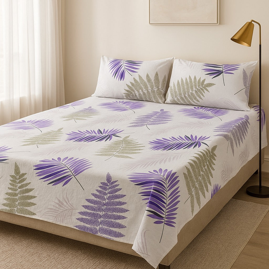 Printed Bedsheet – DoubleBed-100% Cotton by Pinsstripe