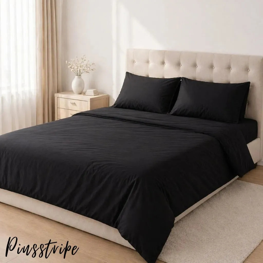 Dyed Bedsheet in Percale Cotton - Solid colours By Pinsstripe
