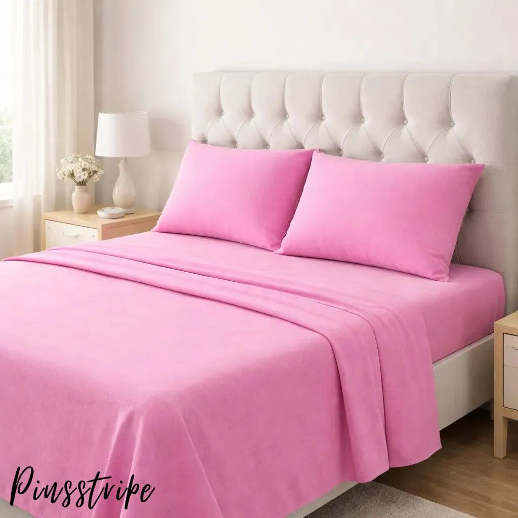Dyed Bedsheet in Percale Cotton - Solid colours By Pinsstripe