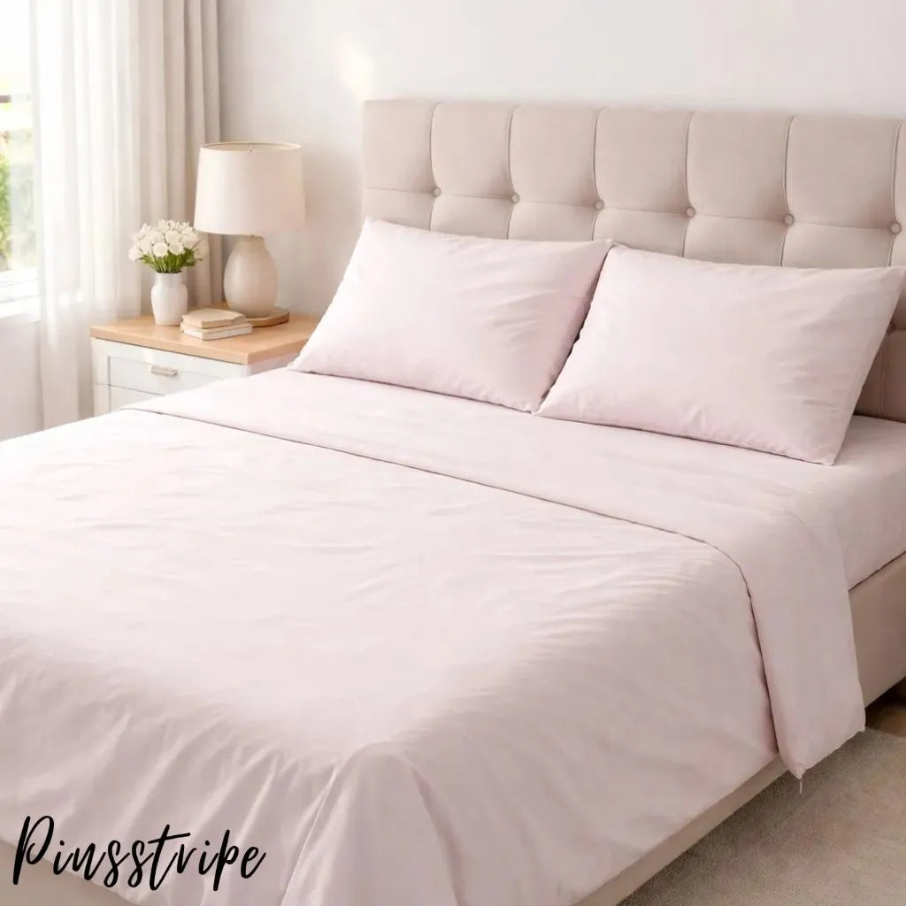 Dyed Bedsheet in Percale Cotton - Solid colours By Pinsstripe