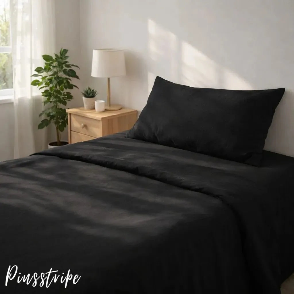 Dyed Bedsheet in Percale Cotton - Solid colours By Pinsstripe