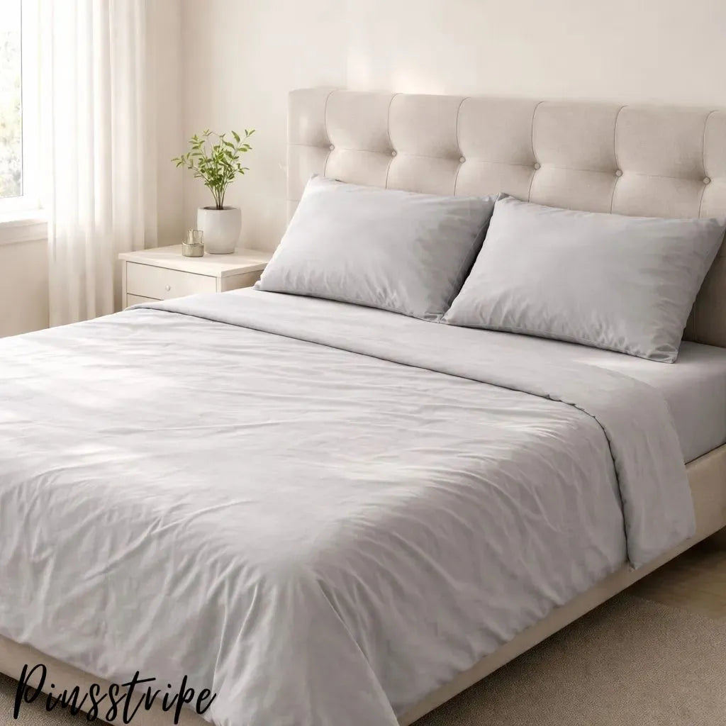 Dyed Bedsheet in Percale Cotton - Solid colours By Pinsstripe