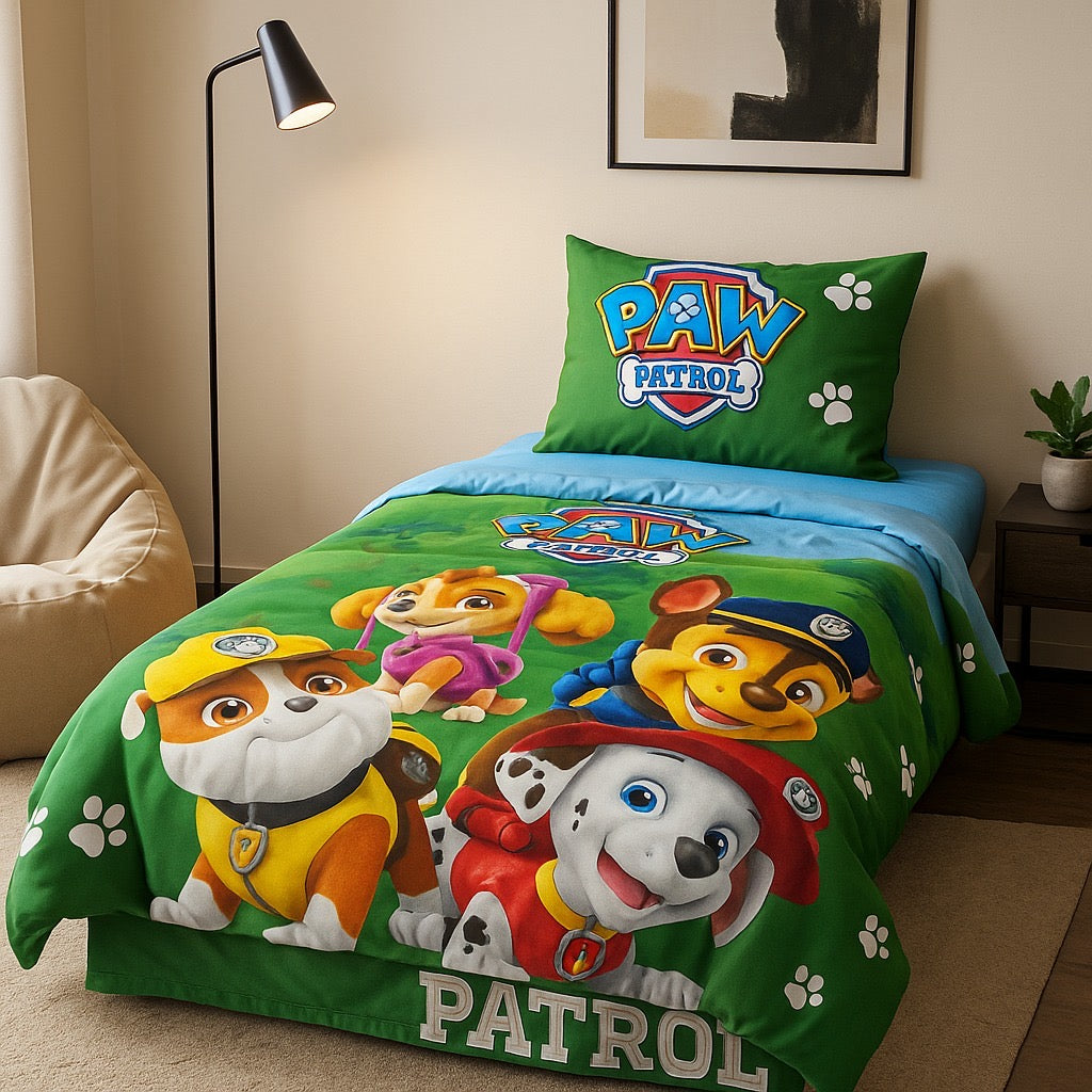 Comforter Set for Kids in cotton-Single Bed by Pinsstripe