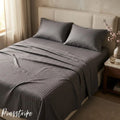 New Arrival Satin Stripe Bedsheet by Pinsstripe – Hotel-Style Comfort