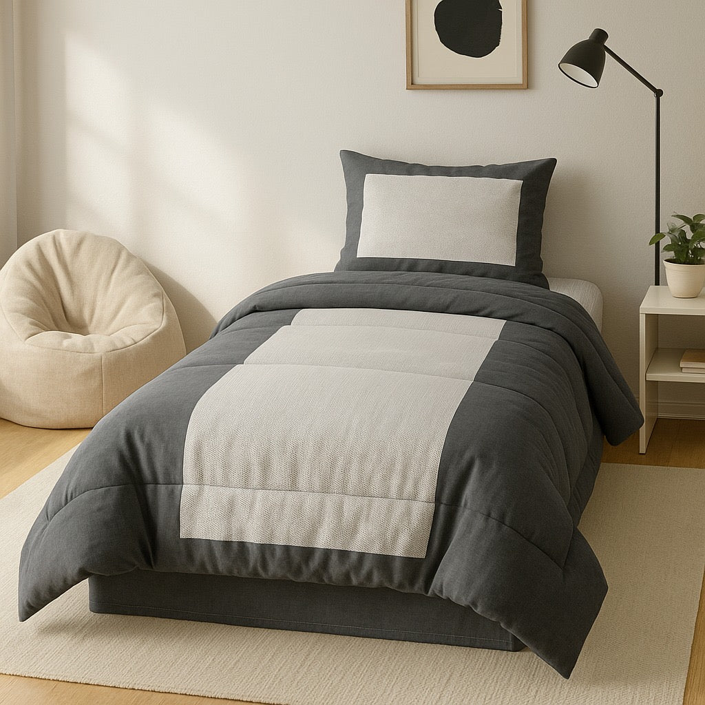 Comforter Set by Pinsstripe – for single bed-3 pc cotton