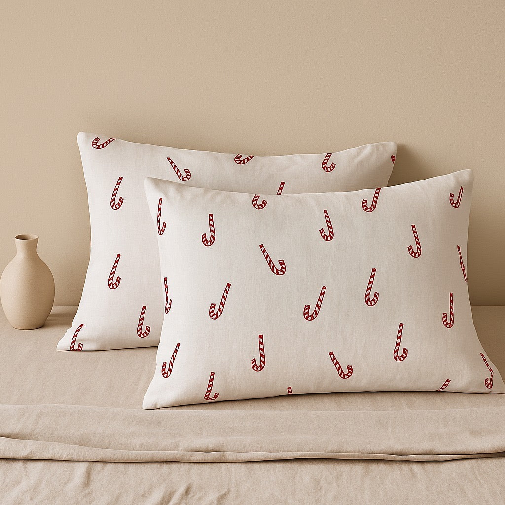 Pillow Covers by Pinsstripe – Pack of 2 – Pure Cotton