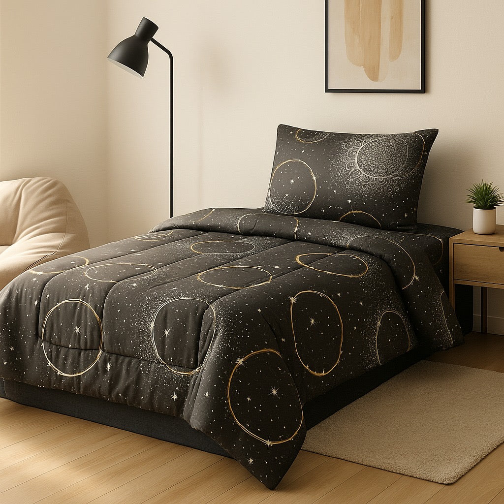 Comforter Set by Pinsstripe – for single bed-3 pc cotton