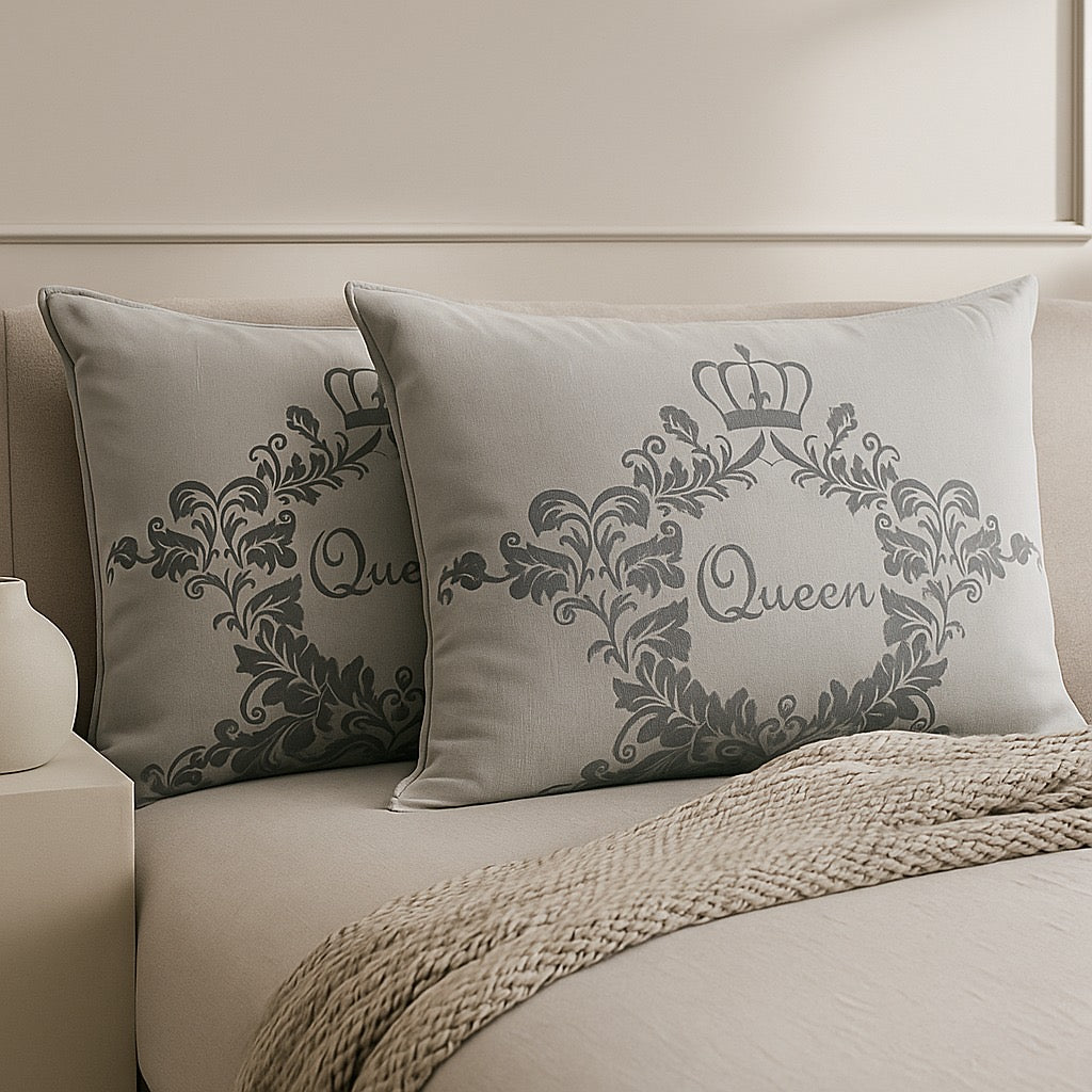 Pillow Covers by Pinsstripe – Pack of 2 – Pure Cotton