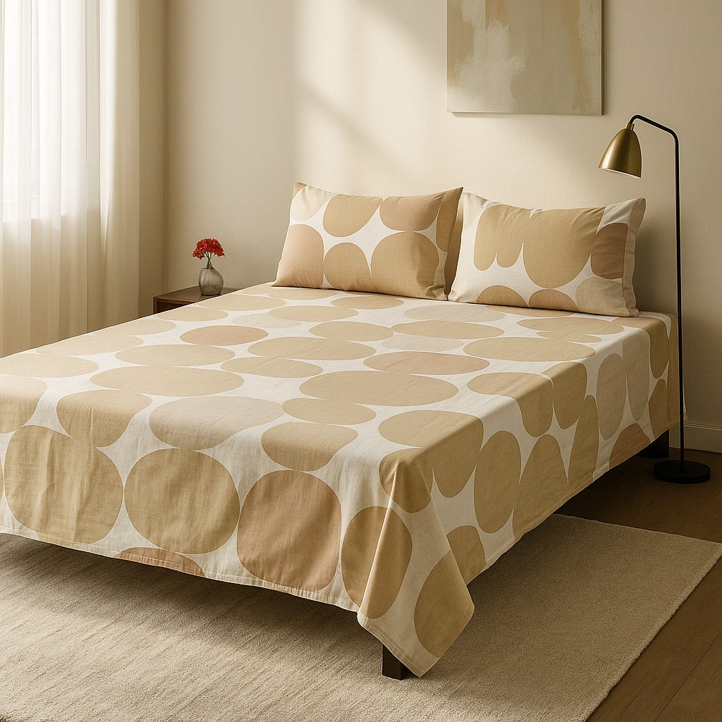 Printed Bedsheet – DoubleBed-100% Cotton by Pinsstripe