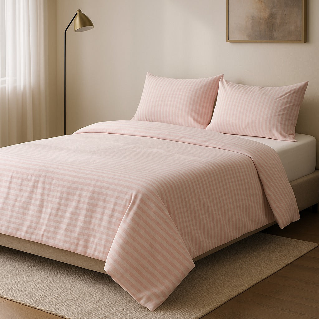 Printed Bedsheet by Pinsstripe With Pillow Covers – Double Bed , 100% Cotton