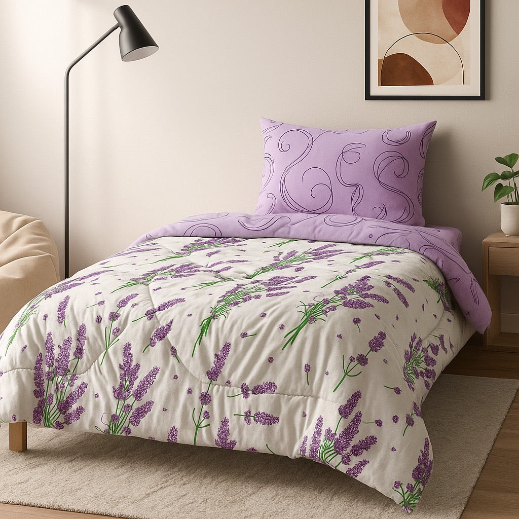 Comforter Set by Pinsstripe – for single bed-3 pc cotton
