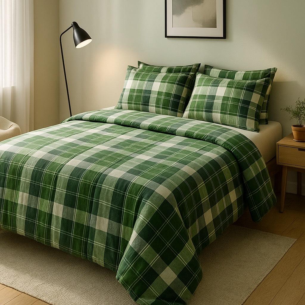 Razai Set-6pc-Pure Cotton-Double Bed by Pinsstripe