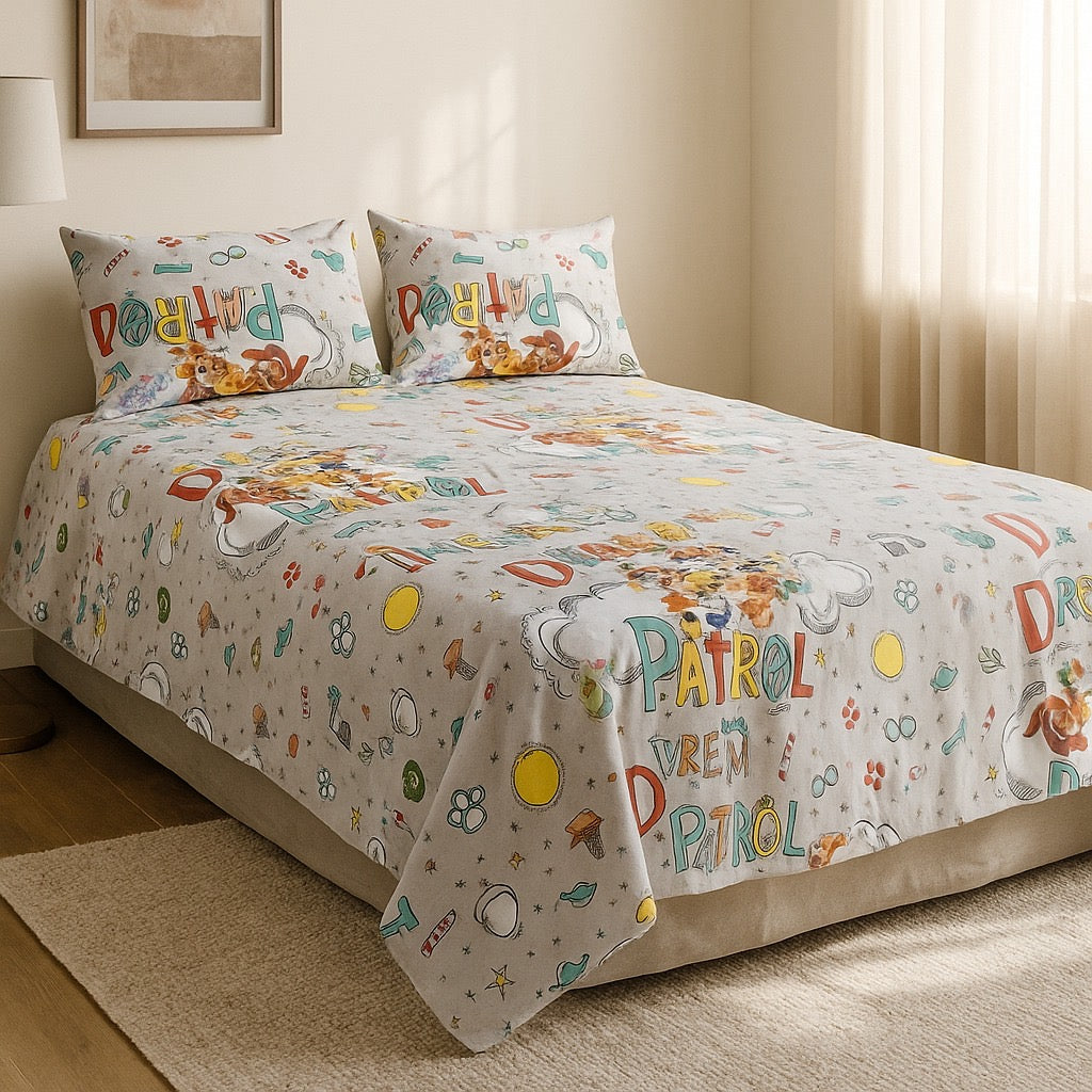 Printed Bedsheet – DoubleBed-100% Cotton by Pinsstripe