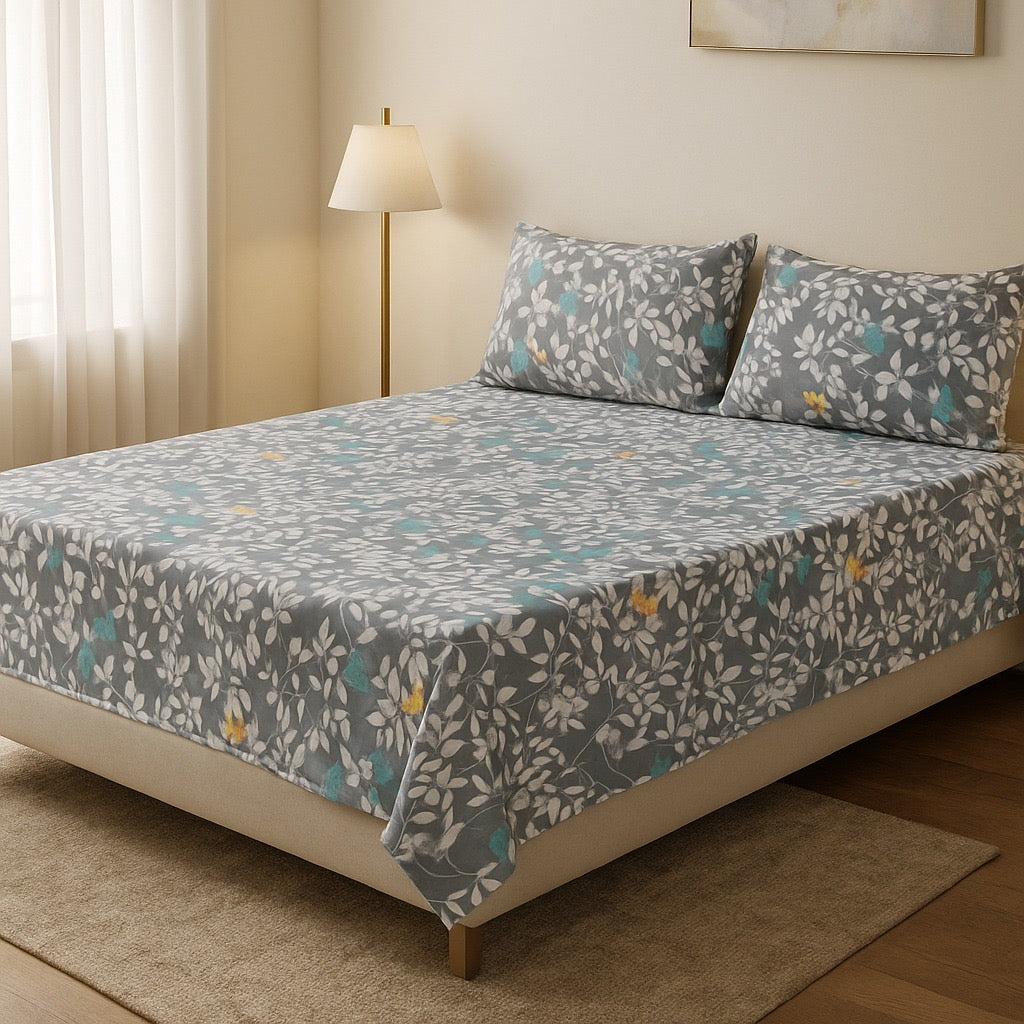 Printed Bedsheet – DoubleBed-100% Cotton by Pinsstripe