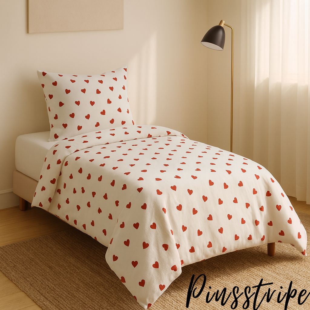 Trending Red Hearts pinterest Design in Cotton by Pinsstripe