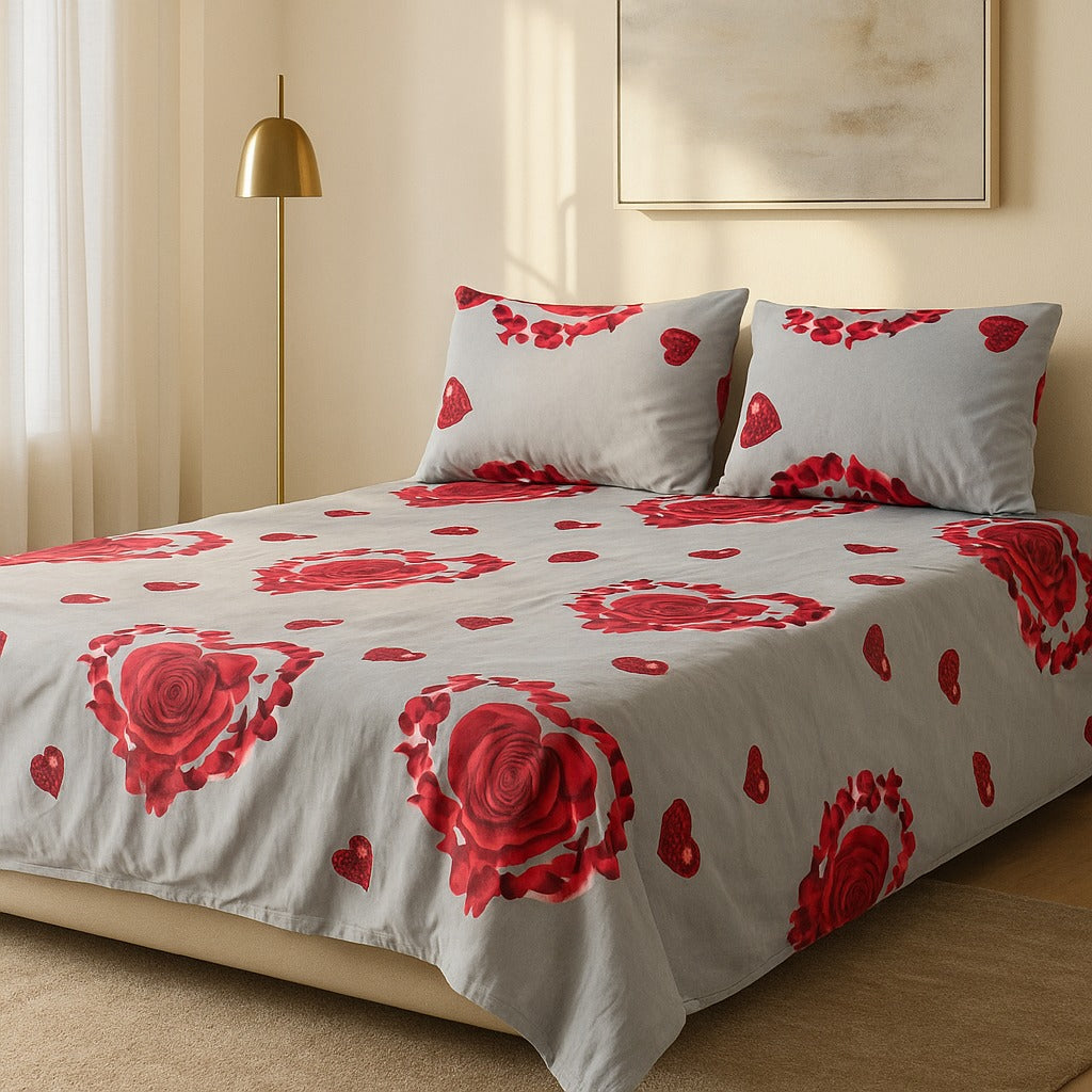 Printed Bedsheet – DoubleBed-100% Cotton by Pinsstripe