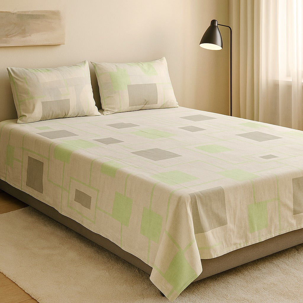 Printed Bedsheet – DoubleBed-100% Cotton by Pinsstripe