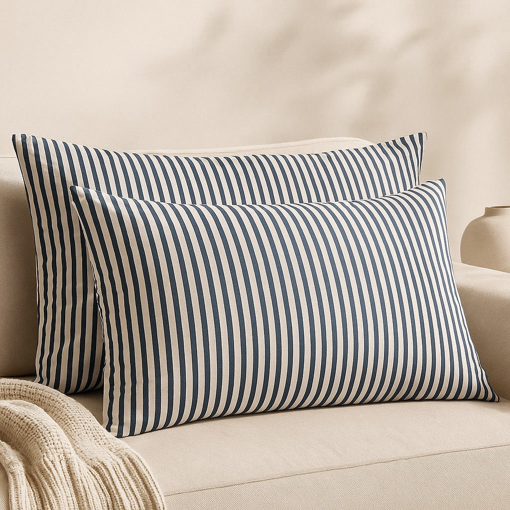 Pillow Covers by Pinsstripe – Pack of 2 – Pure Cotton