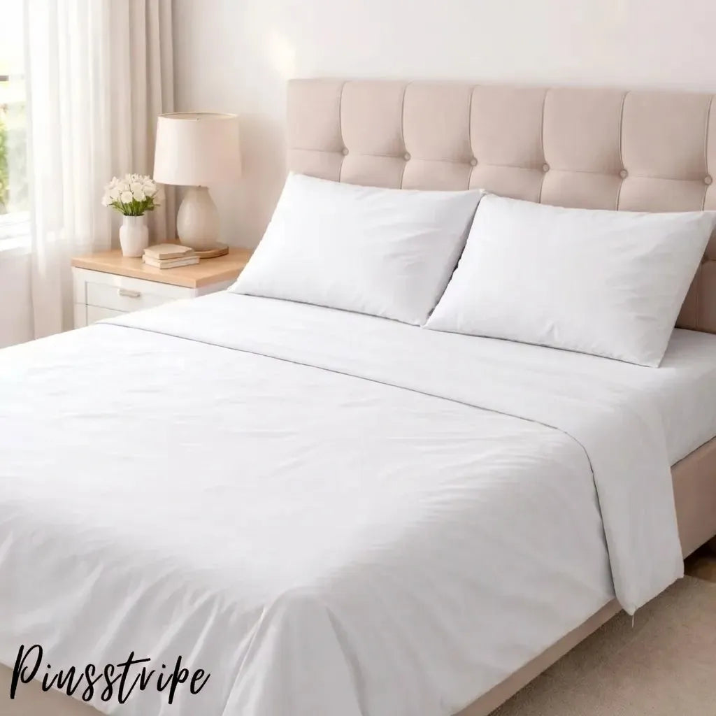 Dyed Bedsheet in Percale Cotton - Solid colours By Pinsstripe