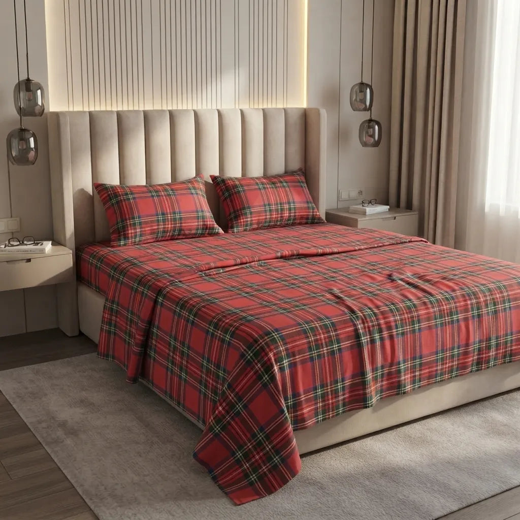 Printed Bedsheet DoubleBed 100% Cotton by Pinsstripe