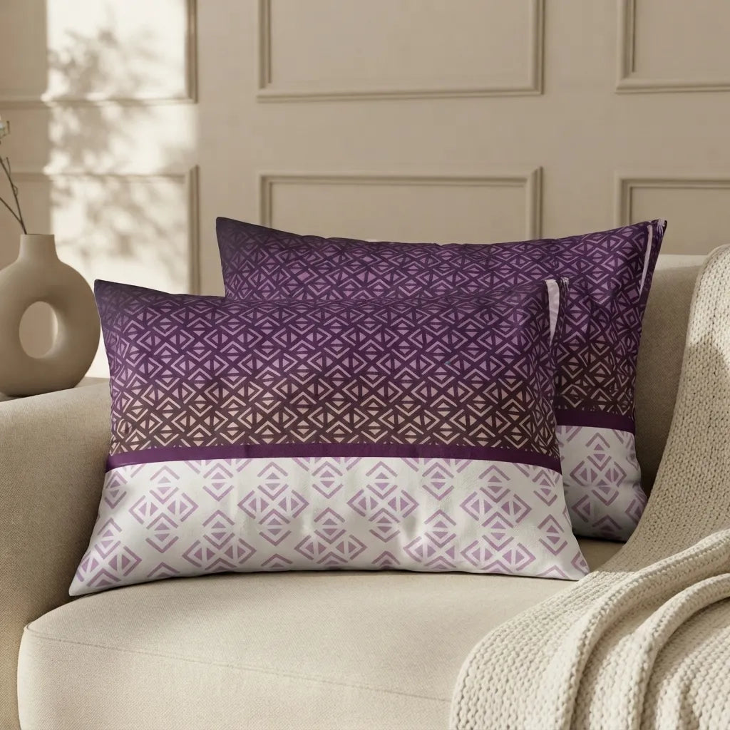 Pillow Covers by Pinsstripe – Pack of 2 – Pure Cotton