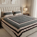 Patched Bedsheet by Pinsstripe– For Double Bed-100% Cotton