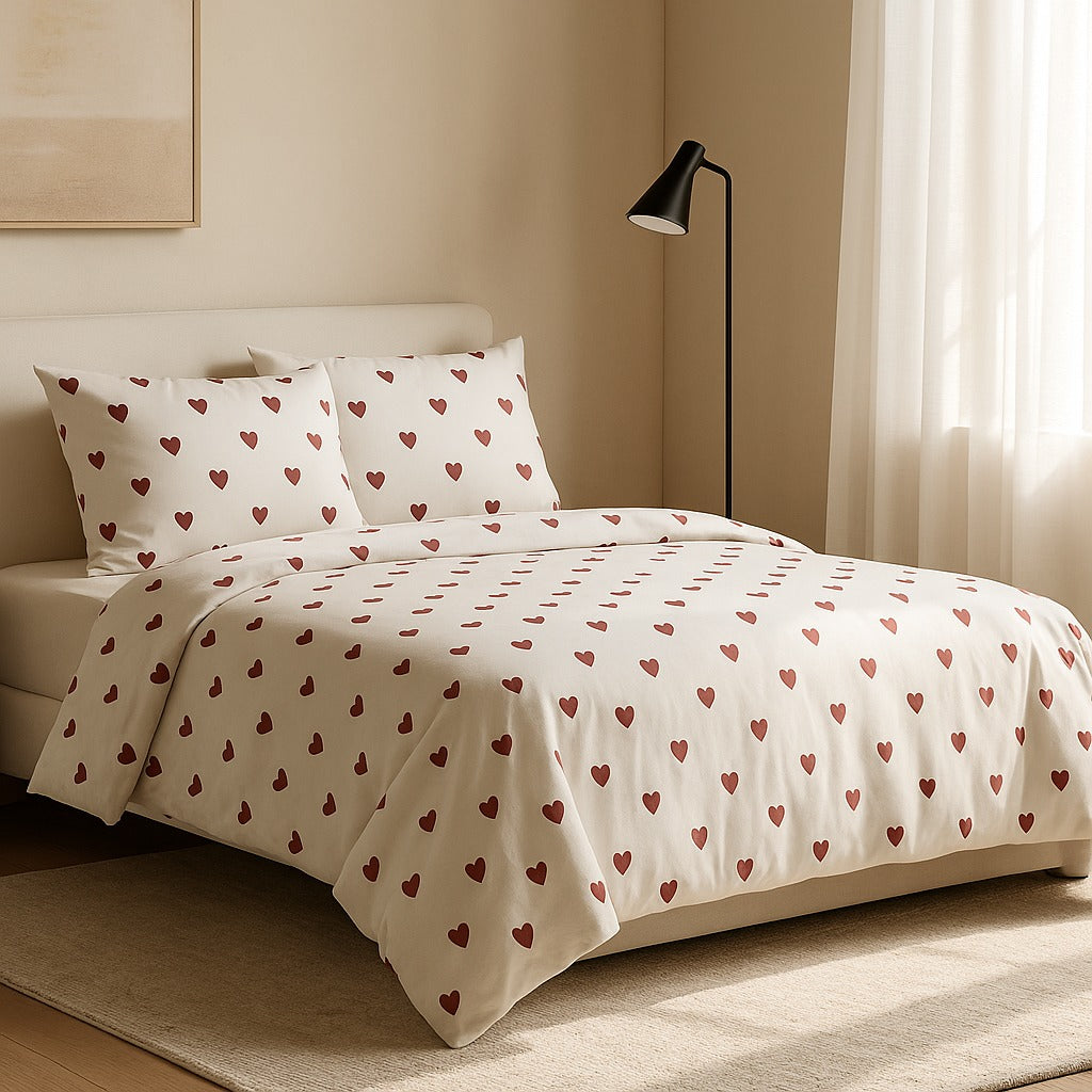 Printed Bedsheet by Pinsstripe With Pillow Covers – Double Bed , 100% Cotton