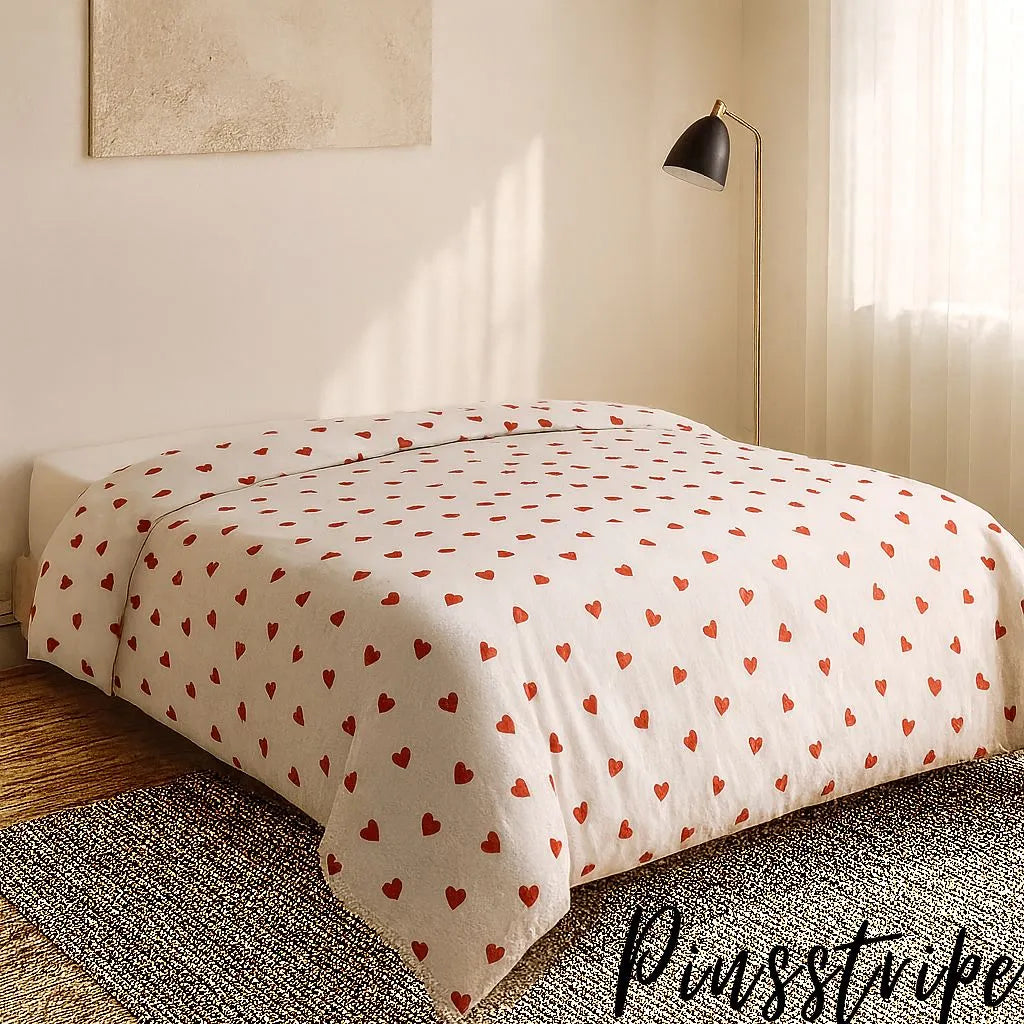 Trending Red Hearts pinterest Design in Cotton by Pinsstripe