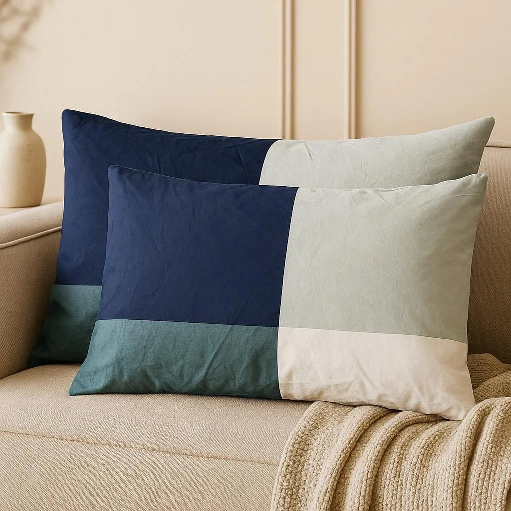 Pillow Covers by Pinsstripe – Pack of 2 – Pure Cotton