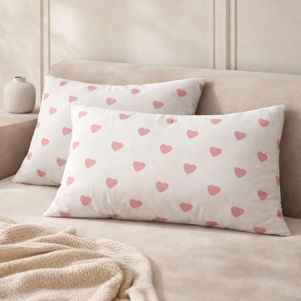 Pillow Covers by Pinsstripe – Pack of 2 – Pure Cotton