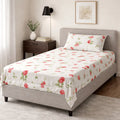 Pinsstripe Printed Bedsheet – Single Bed, 100% Cotton