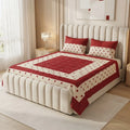 Patched Bedsheet by Pinsstripe– For Double Bed-100% Cotton
