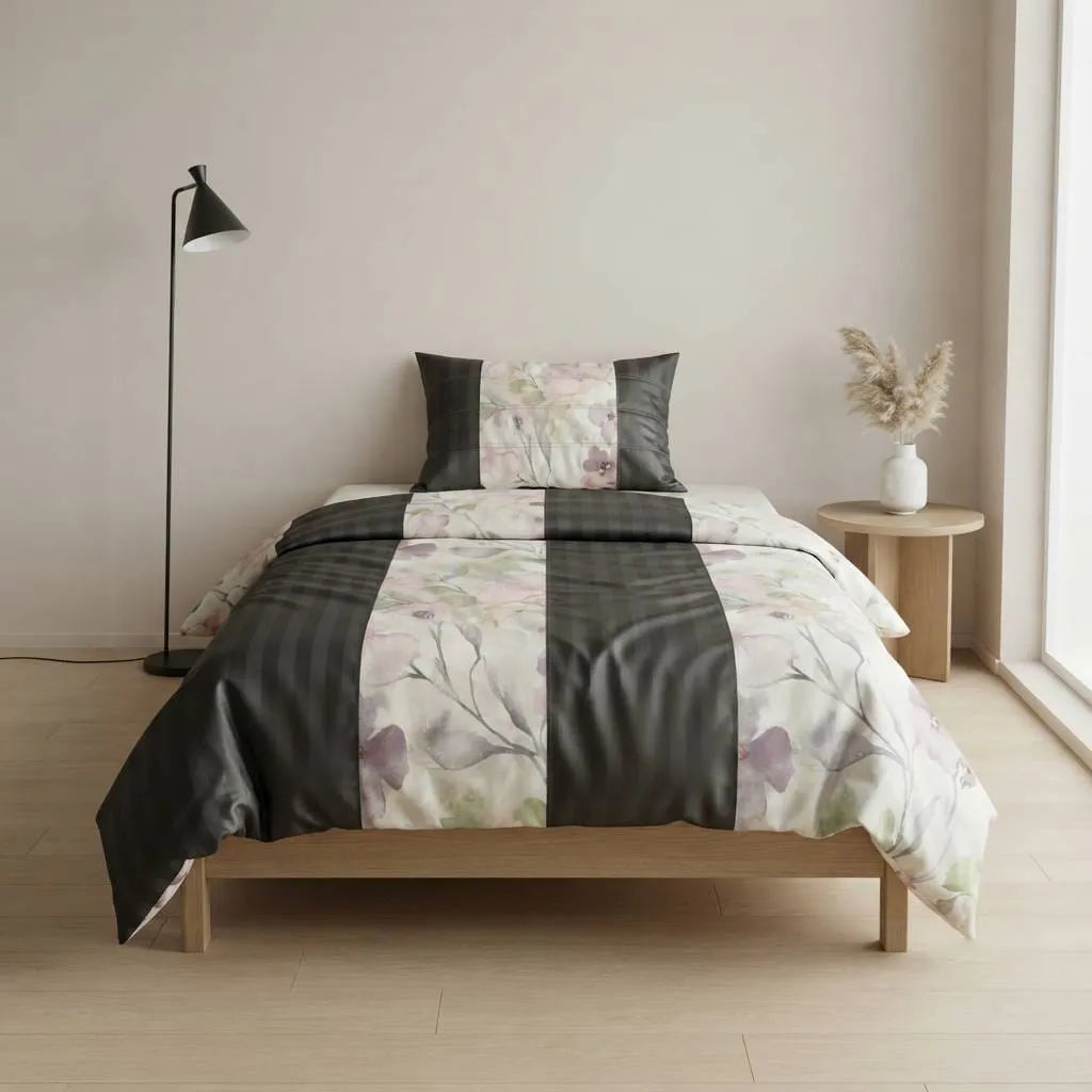 Patched Bedsheet by Pinsstripe – Single Bed, 100% Cotton