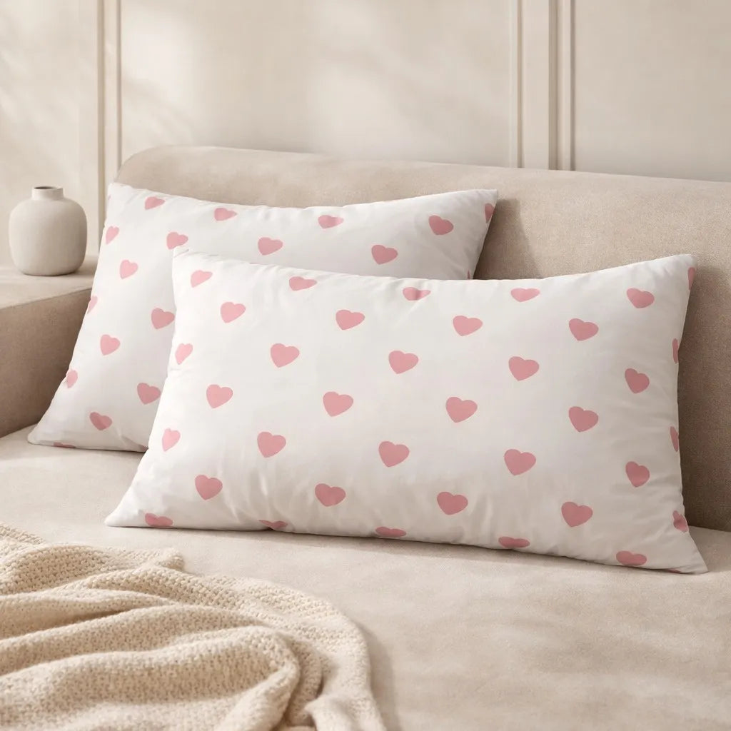 Pillow Covers by Pinsstripe – Pack of 2 – Pure Cotton